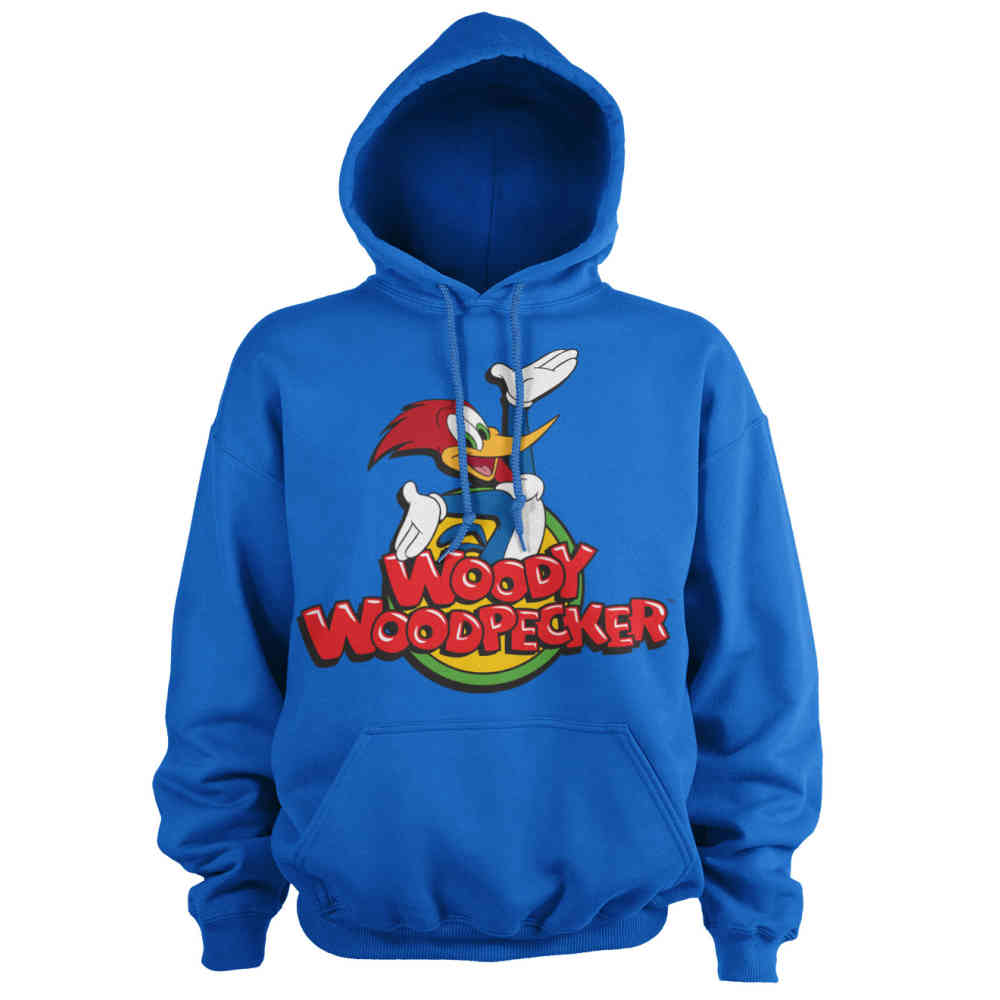 Woody Woodpecker Hoodietrui Classic Logo Blauw | Attitude Woody Woodpecker Hoodietrui Classic Logo Wit | Attitude Holland